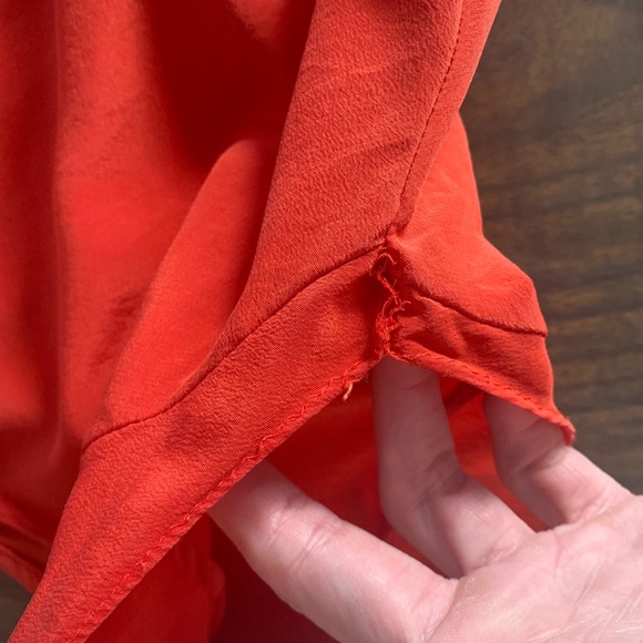 Bebe Open Back Flyaway Silk Top - Picture 13 of 13